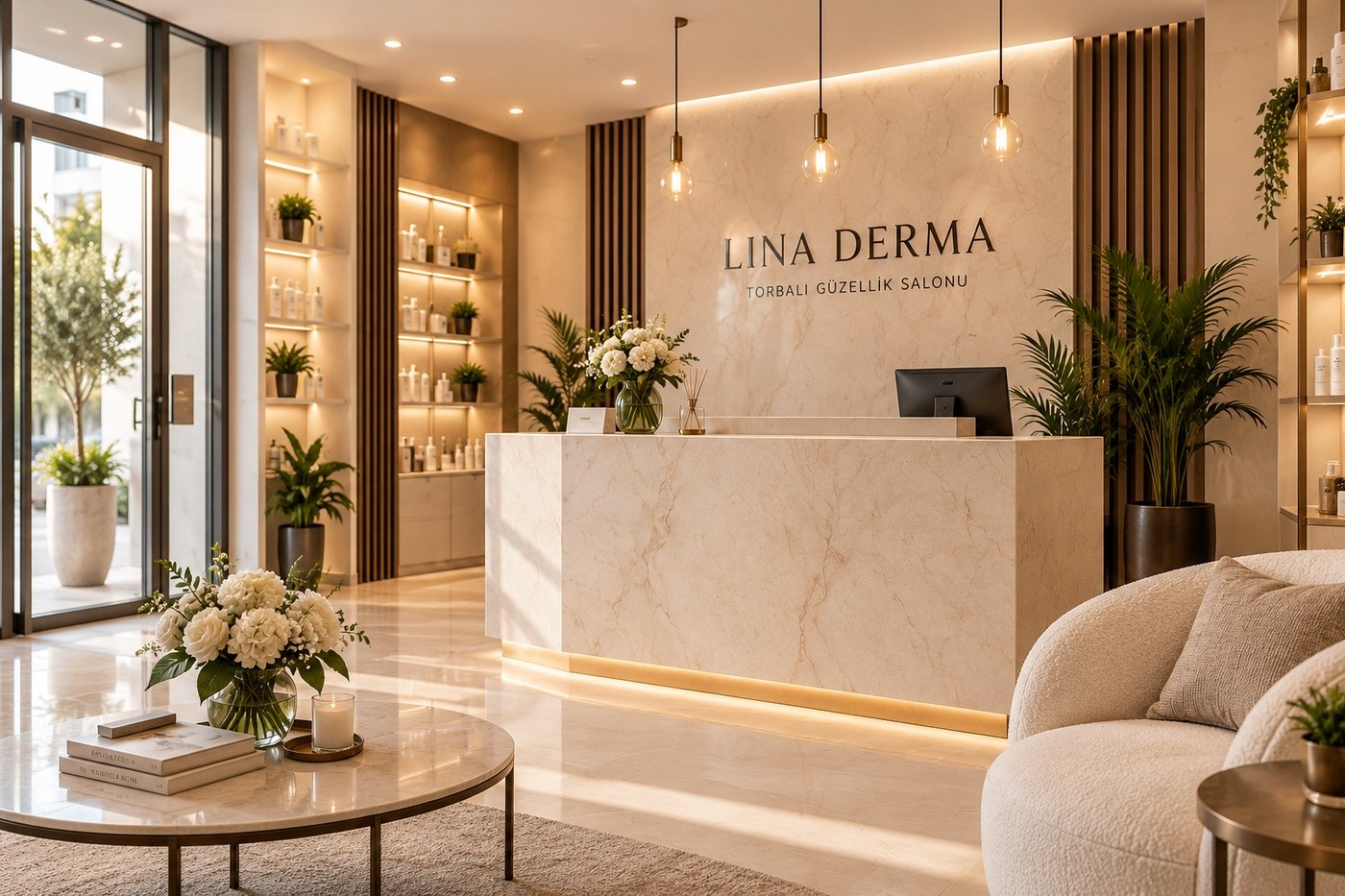 Lina Derma Güzellik Salonu girişi